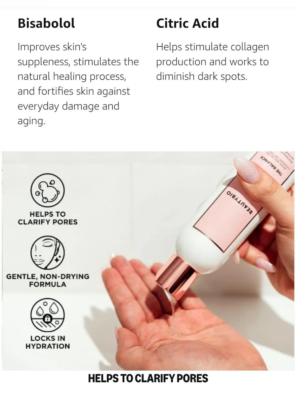BEAUTYBIO THE BALANCE pH BALANCING GEL CLEANSER.